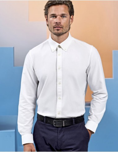 ASQ-AQ039-Mens Cotton Long Sleeve Oxford Shirt
